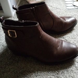 Brown booties